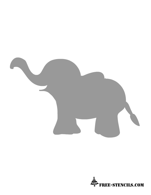 Elephant Stencil Printable