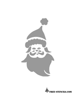 free printable santa claus stencil