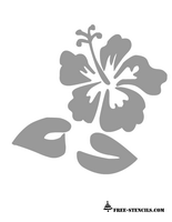 free printable flower stencil