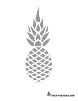 free printable pineapple stencil