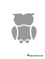 owl stencil printable